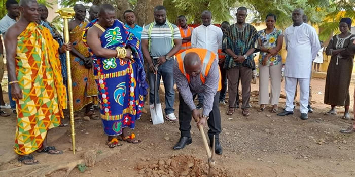 Birim North Assembly cuts sod for 1 No 16 Unit Lockable Stores in Afosu 2022