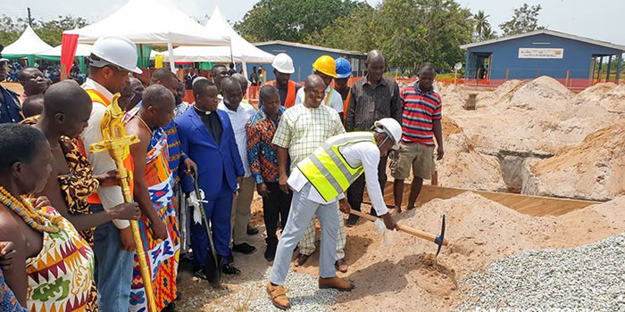 Ellembelle - Sod cutting for the commencement of One million Dollar infrastructural development 2020