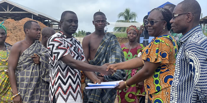 Wassa East Assembly cuts sod for the construction of JHS Block at Kakabo 2022