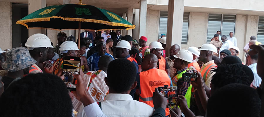 Ahafo Ano South West District -  Ashanti Regional Minister Inspects Developmental Projects 2025