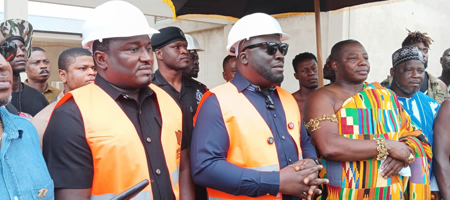 Ahafo Ano South West District -  Ashanti Regional Minister Inspects Developmental Projects 2025