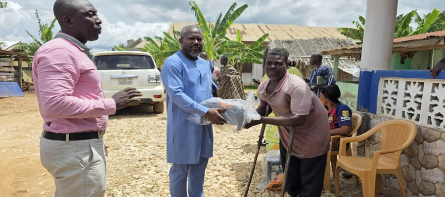 Denkyembour District Assembly DCE distributes Cooking Stoves to Persons With Disabilities 2025