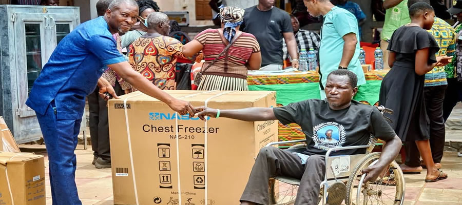 Ningo-Prampram Distributes Livelihood Support to 132 Persons with Disabilities 2026