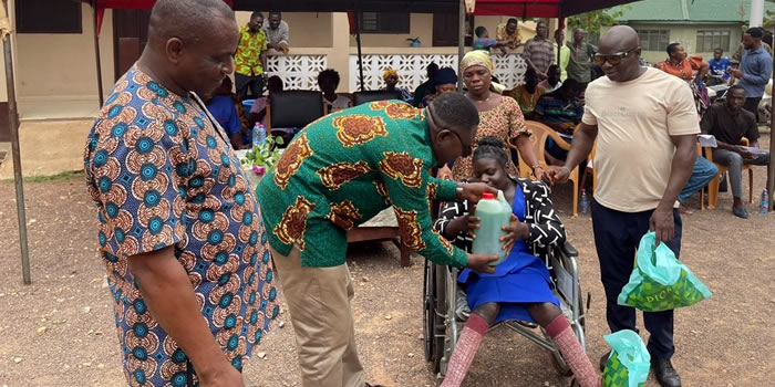 Nkwanta South Municipal Assembly presents monetary support to PWDs 2024